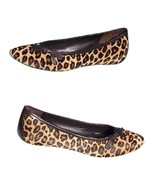 Donald Pliner Leopard Hair Calf Leather Flat Shoe New Skimmer New NWT $330 - $180.53 CAD