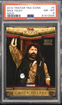 2010 Tristar Tna Icons #5 Mick Foley Gold 16/25 Psa 8 - £66.35 GBP