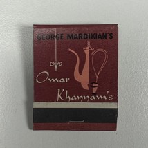 Vintage Matchbook George Mardikian&#39;s Omar Khannam&#39;s San Francisco Ca - U... - £5.17 GBP