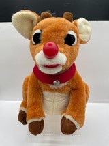 1998 Gemmy Singing Light Up Nose Rudolph the Red Nosed Reindeer Plush Christmas - £22.35 GBP