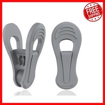 Secure Your Clothes: 50 Grey Plastic Hanger Clips for All Your Organizin... - $537.30 MXN