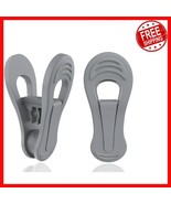 Secure Your Clothes: 50 Grey Plastic Hanger Clips for All Your Organizin... - $537.30 MXN