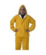 TUFF-ENUFF PLUS S62217MD 2Piece .25mm Double-Ply PVC Jacket Zip Snap Fly... - $34.76