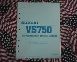 1988 Suzuki Moto VS750 Supplementare Servizio Manuale Fabbrica OEM Libro 88 - $19.98