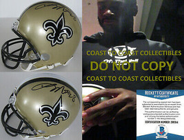 Latavius Murray signed New Orleans Saints mini football helmet COA proof... - £94.73 GBP