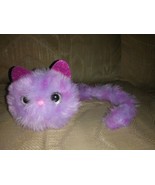 Pomsies Purple Cat Interactive Plush Light Up Glitter Eyes Sound Purple ... - £10.09 GBP