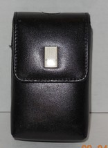 Canon Camera Case Black Leather Semi Hard Protective Padded Lined 4&quot; x 2... - £11.50 GBP