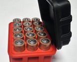 Red Black  AA Plastic Battery Storage Case/Organizer/Holder Holds 15 bat... - $22.25