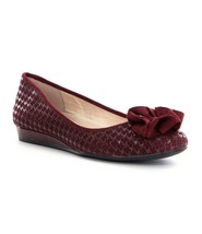 New Alex Marie Women&#39;s Maryah Suede Houndstooth Bow Flats Variety Color &amp; Sizes - £43.77 GBP