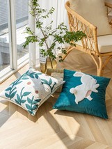 Embroidered Flower Throw Pillow Covers, Cute Tufted Cushion Covers, Unique Desig - £31.29 GBP