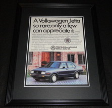 1986 Volkswagen VW Wolfsburg Ltd Edition Framed 11x14 ORIGINAL Advertise... - £27.25 GBP