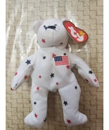 TY TEENIE BEANIE BABY GLORY THE USA BEAR 1993 VINTAGE PLUSH TOY W/TAG - $20.37 CAD