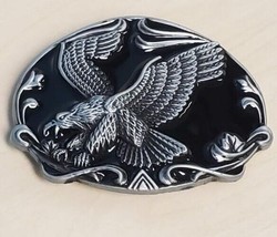 Black Eagle Belt Buckle Metal BU108 - £7.95 GBP