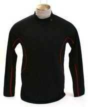 Spyder ProWeb Black Mock Neck Long Sleeve Pullover Shirt Men&#39;s NWT - £71.93 GBP