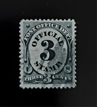 1879 3c Official Post Office Department Stamp, Black Scott O108 Used F/VF - $4.99