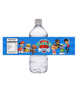  Paw Patrol Birthday Water Bottle Labels - Printable Digital  - £3.16 GBP