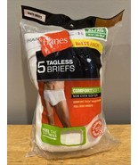 Hanes Men’s Classic Briefs 2014 5-Pack Size X-Large 100% Cotton White - $19.79
