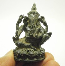 Lord Ganesha mini metal statue figurine Ganesh Blessed ganapati vinayaka miniatu - £64.41 GBP