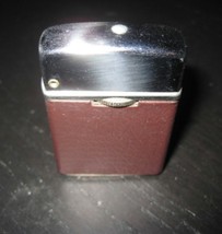 Vintage CLASSIC Faux Leather Wrapped Gas Butane Lighter - $6.99