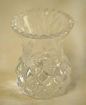 Mini Clear Glass Toothpick Holder Abstract Designs Tableware Decor Class... - £7.75 GBP