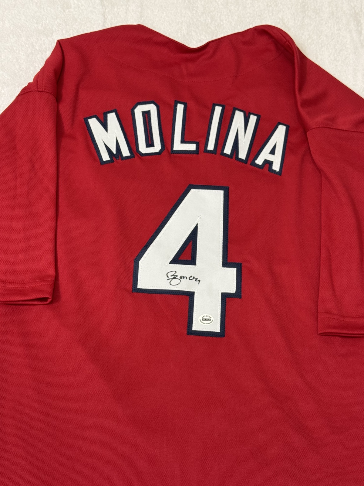 Yadier Molina Signed St. Louis Cardinals Baseball Jersey COA - $169.00