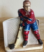 Vintage Rubens Planter NHL Canadian Ice Hockey Japan Ceramic Vase 1960s 5157 Red - £32.44 GBP
