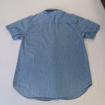 Vintage Bobbie Brooks Women's Blue Denim Short Sleeve Shirt Embroidery Chest 40" image 14