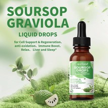 Soursop Graviola Liquid Drops 1800mg - Premium Antioxidant Support for I... - $29.99