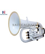 NauticalMart Bb Euphonium 3 Valve - White Musical Instrument Gift - €424,66 EUR