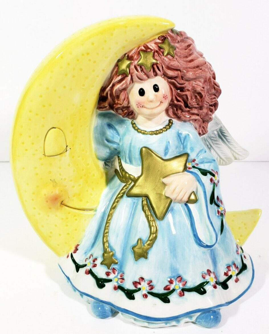Fitz and Floyd Moonbeams Coin Piggy Bank Ceramic EUC - $10.84