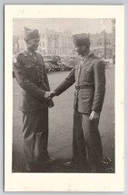 RPPC WW2 Two Handsome Soldiers Postcard N30 - £10.23 GBP