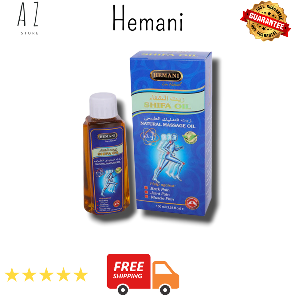 1PC Hemani Shifa Oil 100ml Natural Massage Oil Back Pain Relief زيت الشفاء - $18.80