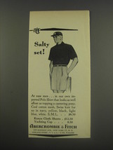 1956 Abercrombie &amp; Fitch Polo Shirt Advertisement - Salty set! - £14.55 GBP
