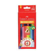 Faber-Castell Junior Grip Triangular Coloured Pencil 10pcs - $33.91