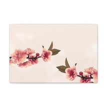 Peach Blossoms with Space Forest Floral Nature Photography Canvas Wall Art for  - £72.04 GBP+