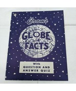 Vintage Cram&#39;s Globe Facts With Question And Answer Quiz Brochure Booklet  - $16.03