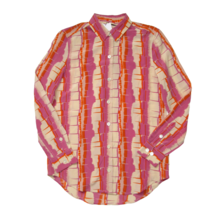 NWT Equipment Essential in Red Violet Abstract Print Silk Button Down Shirt XS - £72.98 GBP