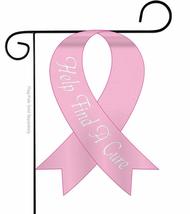 Breast Cancer Awareness Decorations Pink Ribbon Garden Flag in October W... - $14.85