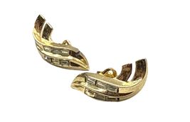 Vintage 1950's Trifari Alfred Philippe Floral Climber Rhinestone Earring... - $14.77