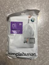 Simplehuman Trash Can Custom Fit Liners Code C 10-12L 20 Bags - $12.00