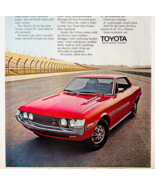 1972 Toyota Selica ST Advertisement Vintage Automobile Economy Sedan DWW10E - $35.02 CAD