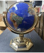 Desk Top World Globe 9&quot; with gems and Nacre (mother of pearl) embellishm... - $155.85 CAD