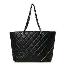 Chanel Aged Calfskin Quilted Large Cotton Club Tote Black - £2,349.13 GBP