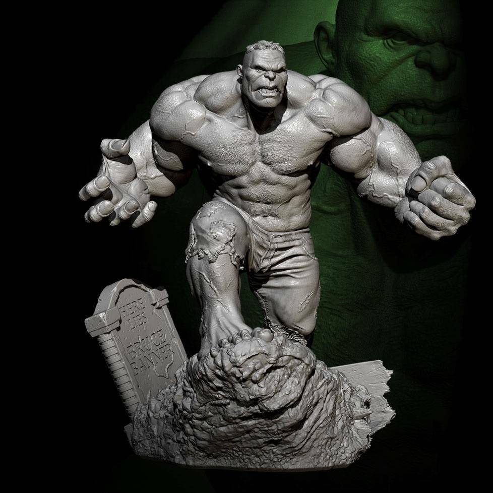 1/24 Resin Superhero Model Kit Hulk Unpainted