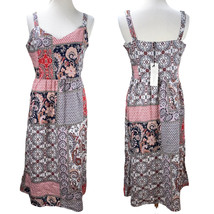 New Rachel Zoe 100% Linen Multicolor Sleeveless Dress Size L - 12 NWT - £31.28 GBP