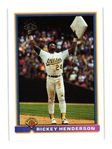 1991 Bowman #692 Rickey Henderson Oakland Athletics - $3.00