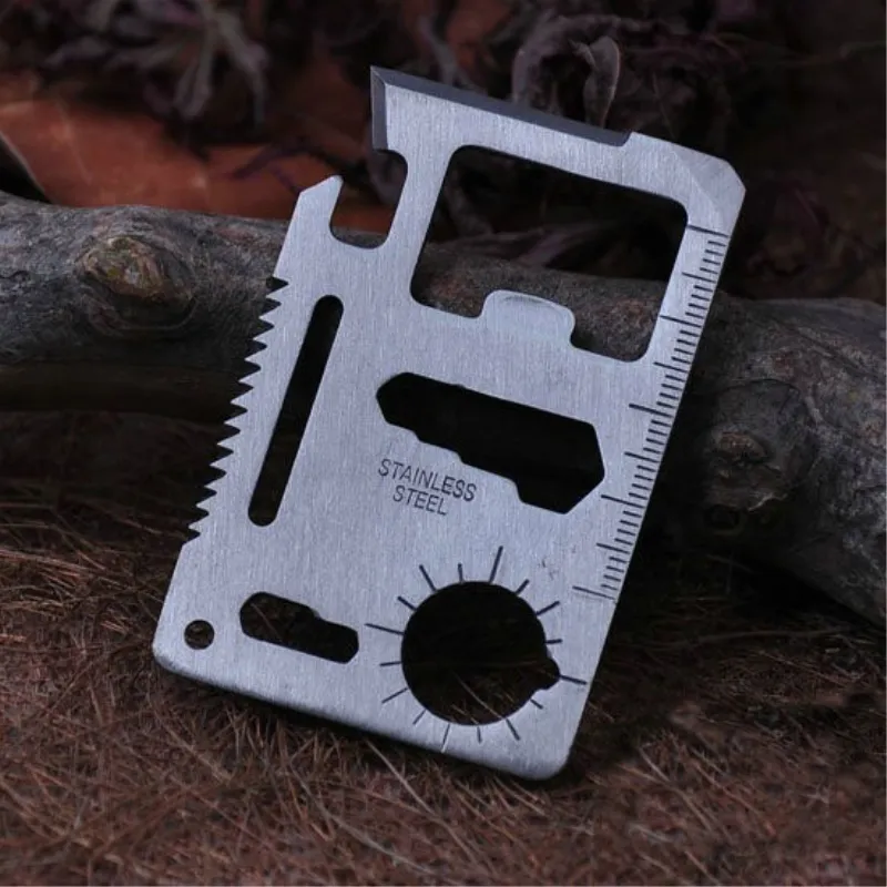 Pocket Tool Multifunction Credit Edc Outdoor Bottle Survive Gear Card Multi - £7.80 GBP