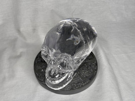 Mitchell Hedges Ancient Crystal Skull Replica, Solid Acrylic, Stand, Free Book - £93.44 GBP