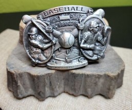 Bergamot Brass Works Belt Buckle Vintage 1983 Baseball Americas Favorite... - $29.69