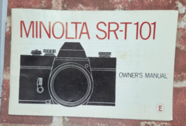 Minolta SR-T101 Original Instruction Manual 1974 - $14.99